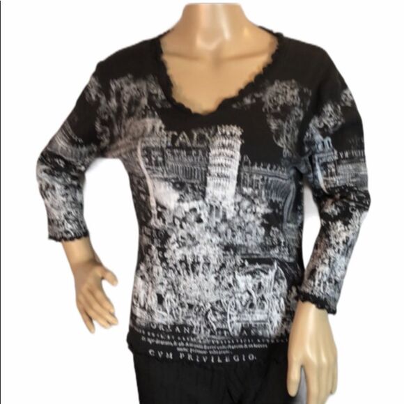 Cactus Italy Leaning Tower Pisa Graphic Tee M - Picture 1 of 11